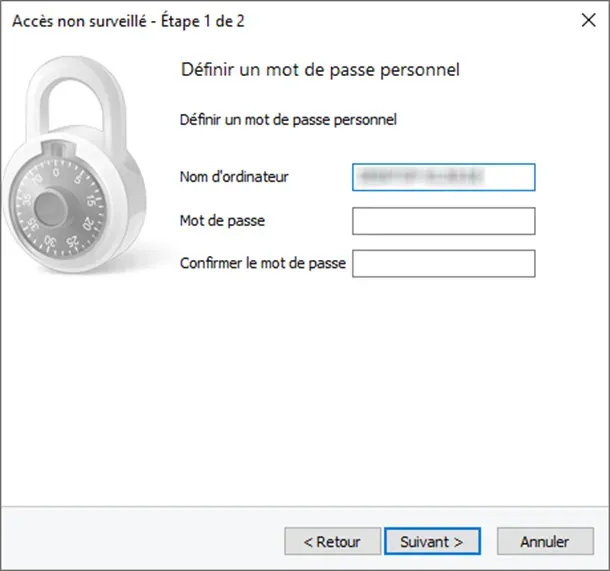 Accès permanent ou semi-permanent étape 4